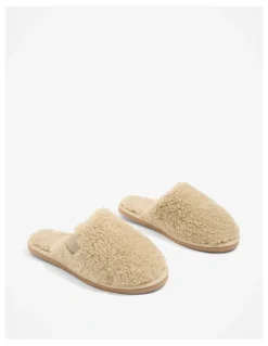 Country Road Australian Made Teddy Shearling Slip-on in Natural