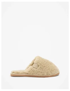 Country Road Australian Made Teddy Shearling Slip-on in Natural