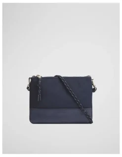 Country Road Cord Strap Crossbody in Navy