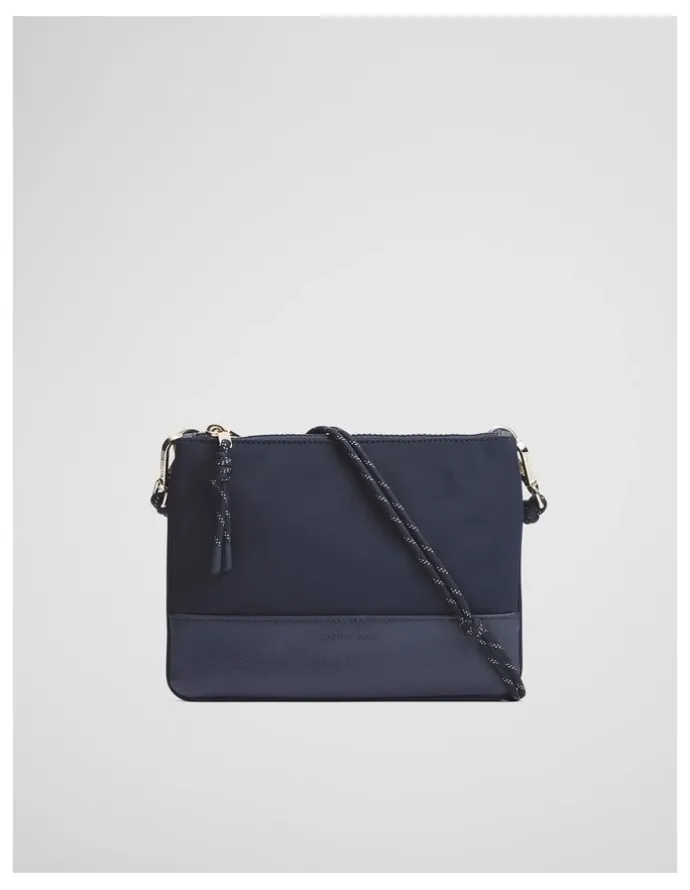 Country Road Cord Strap Crossbody in Navy