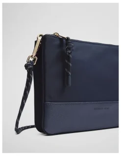 Country Road Cord Strap Crossbody in Navy