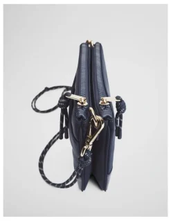 Country Road Cord Strap Crossbody in Navy