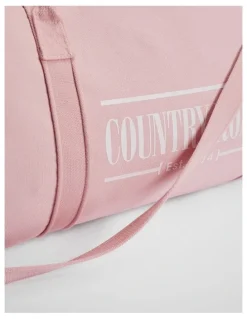 Country Road Cotton Heritage Zip Canvas Tote in Floss Pink