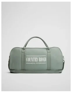 Country Road Cotton Heritage Zip Canvas Tote in Bay Green