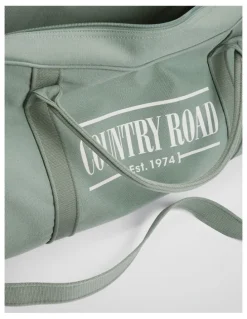 Country Road Cotton Heritage Zip Canvas Tote in Bay Green