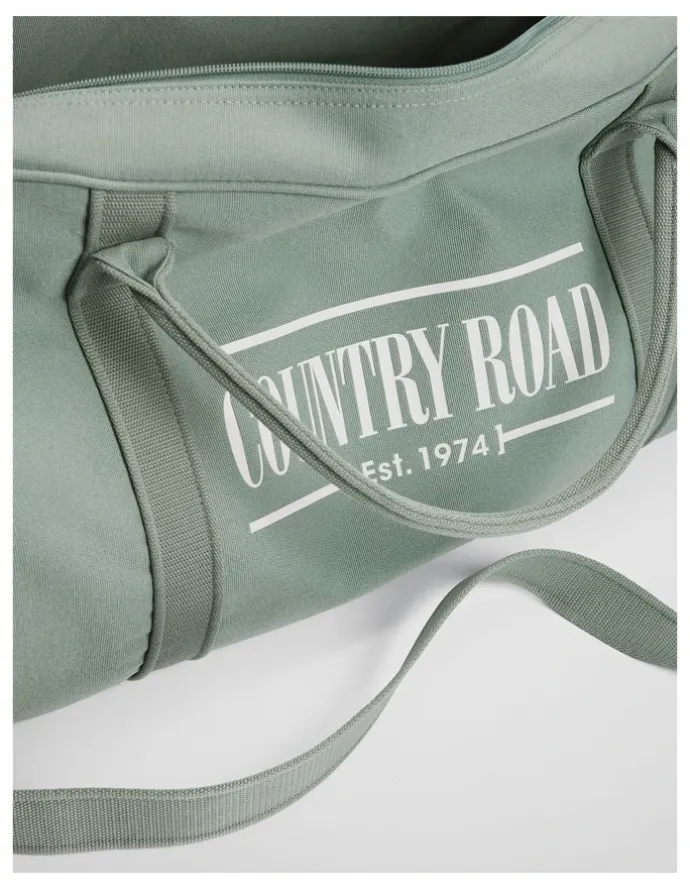 Country Road Cotton Heritage Zip Canvas Tote in Bay Green