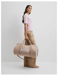 Country Road Cotton Heritage Zip Canvas Tote in Buff