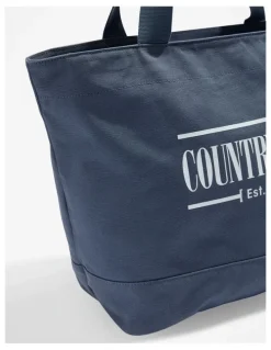 Country Road Cotton Printed Heritage Shopper in Chambray