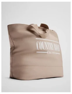 Country Road Cotton Printed Heritage Shopper in Buff