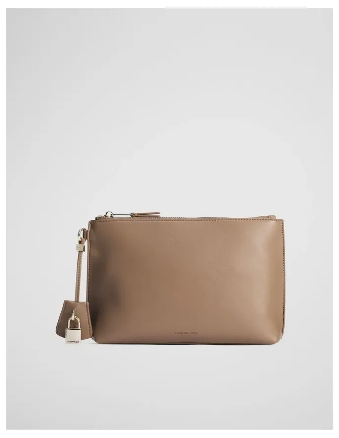 Country Road Country Road Lock Pouch in Buff