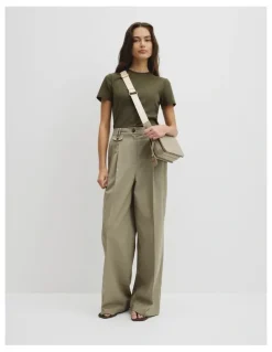 Country Road Cr Foldover Crossbody Bag in Light Sage