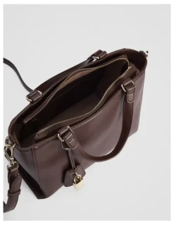 Country Road Cr Lock Crossbody Bag in Mocha