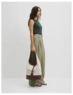 Country Road Cr Lock Hobo Bag in Mocha