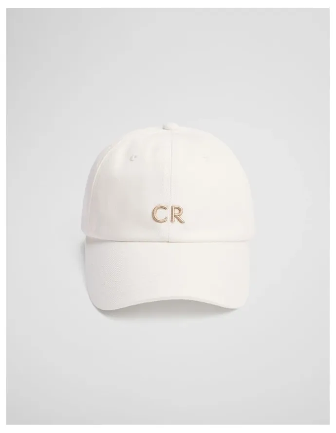 Country Road Cr Logo Cap in Ecru