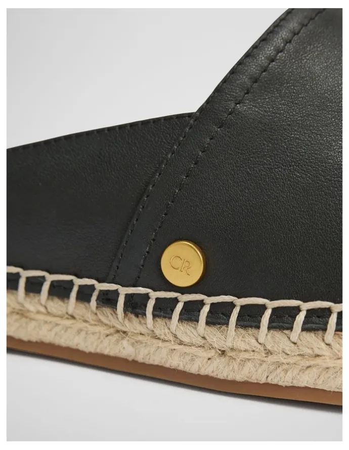 Country Road Dua Espadrille Mule in Black