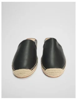 Country Road Dua Espadrille Mule in Black