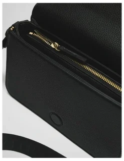 Country Road Foldover Crossbody Bag in Black