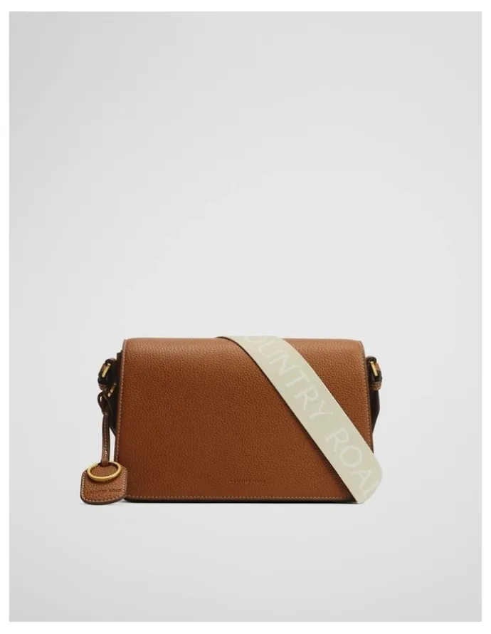 Country Road Foldover Crossbody Bag in Tan