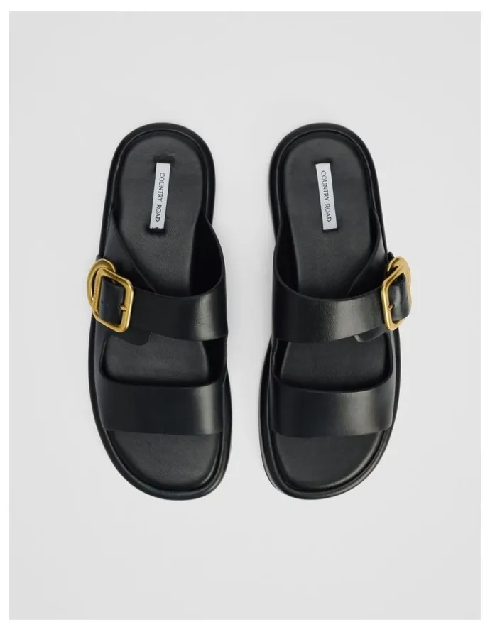 Country Road Hannah Slide in Black