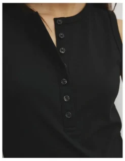 Country Road Henley Tank in Black
