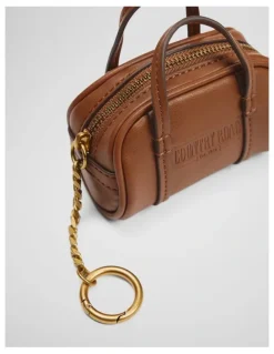 Country Road Heritage Duffle Bag Charm in Tan