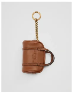 Country Road Heritage Duffle Bag Charm in Tan