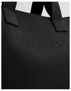 Country Road Knit Shopper in Black