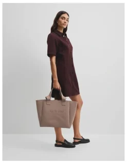 Country Road Knit Shopper in Buff