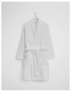Country Road Mara Australian Cotton Bath Robe in Snow