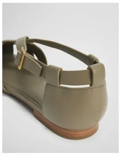 Country Road Mila Flat in Light Sage