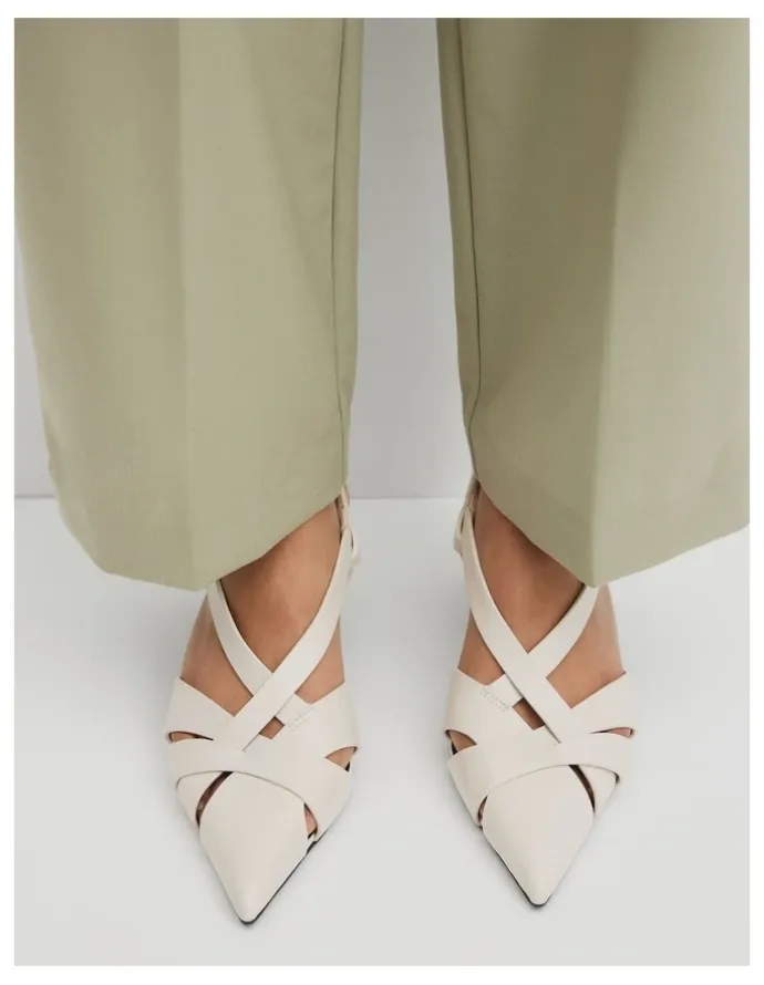 Country Road Mila Heel in Antique White