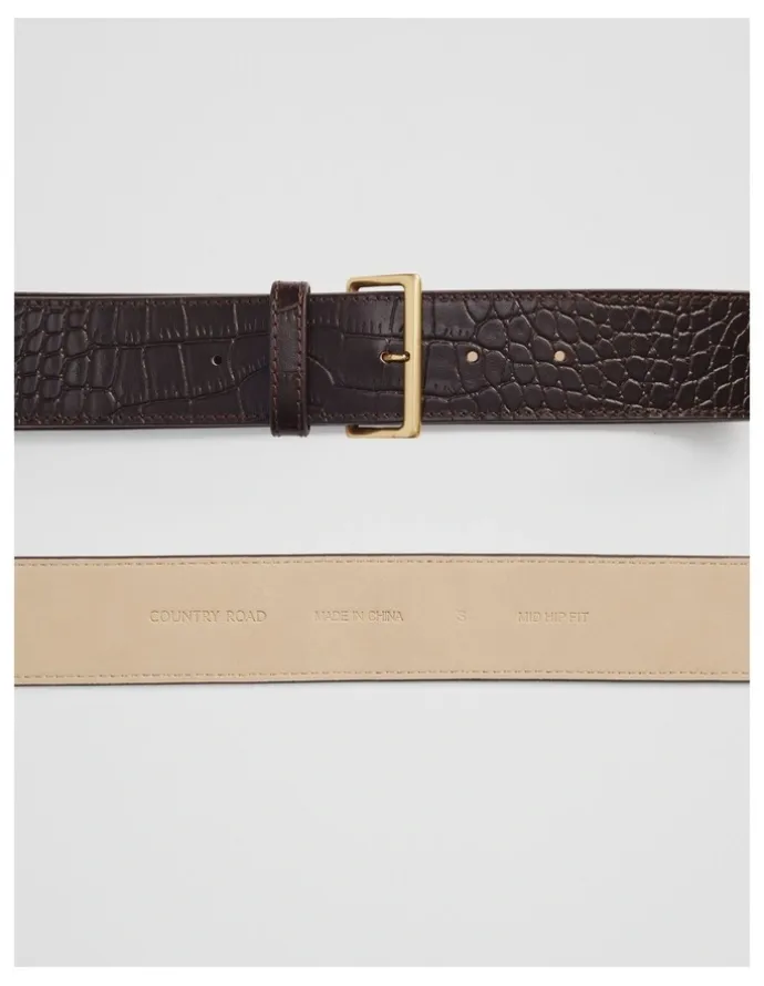 Country Road Norah Belt in Chocolate
