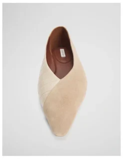 Country Road Norah Spliced Ballet in Buff