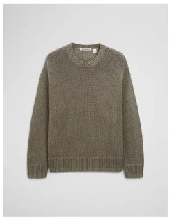 Country Road Organically Grown Cotton Tape Yarn Sweater in Thyme