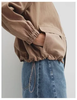 Country Road Parachute Jacket in Bark