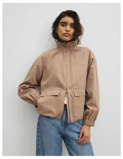 Country Road Parachute Jacket in Bark