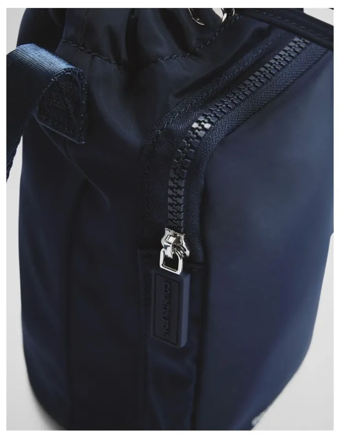 Country Road Recycled Polyester Drink Bottle Crossbody Bag in Navy