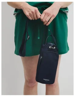 Country Road Recycled Polyester Drink Bottle Crossbody Bag in Navy