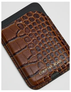 Country Road Remi Phone Credit Card Pocket in Espresso