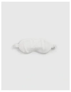 Country Road Silk Eye Mask in Snow