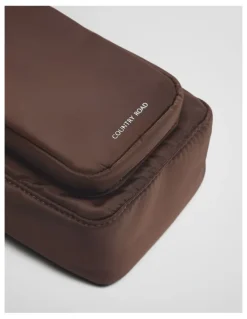Country Road Soft Pouch Crossbody in Mocha