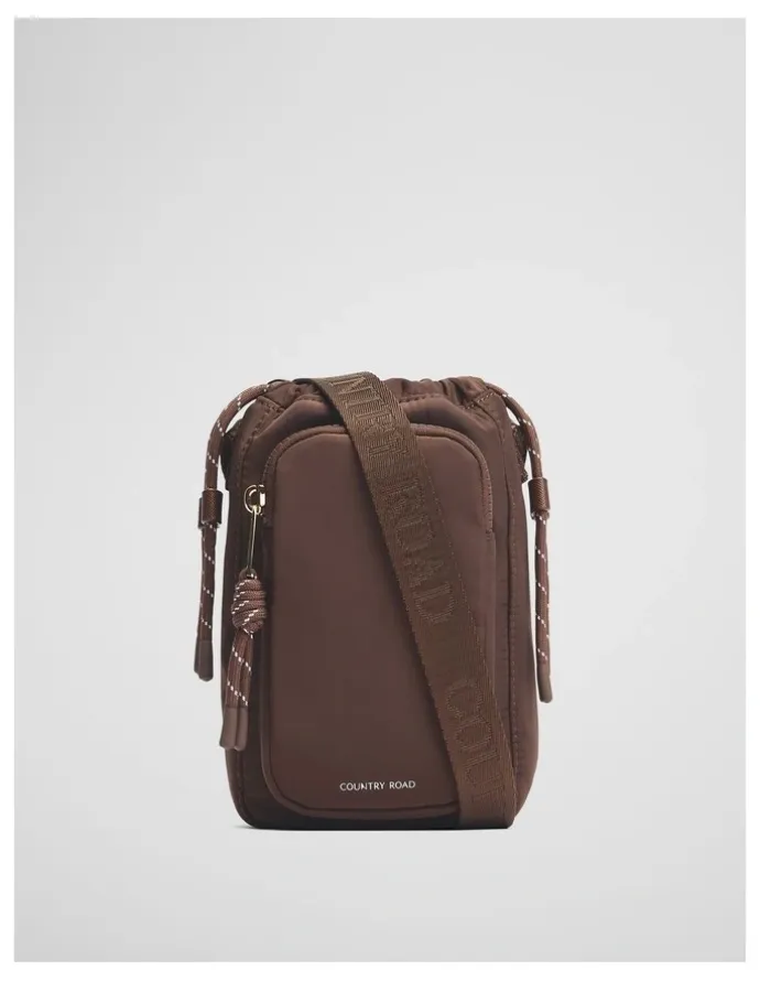 Country Road Soft Pouch Crossbody in Mocha