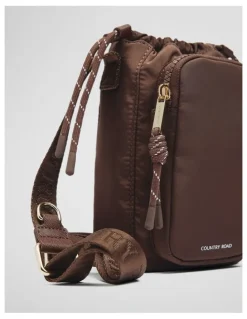 Country Road Soft Pouch Crossbody in Mocha