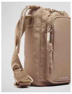 Country Road Soft Pouch Crossbody in Light Sand