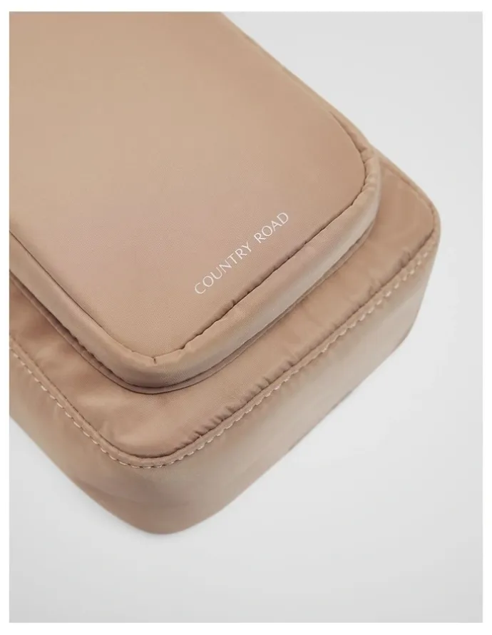 Country Road Soft Pouch Crossbody in Light Sand