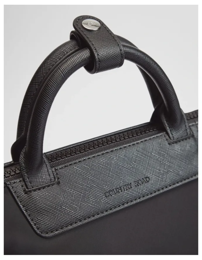 Country Road Soft Top Handle Crossbody in Black