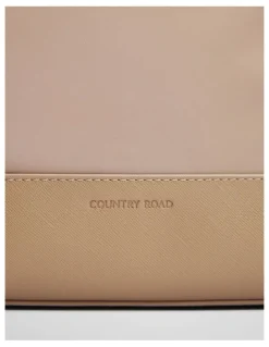 Country Road Soft Top Zip Crossbody in Light Sand