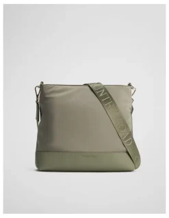 Country Road Soft Top Zip Crossbody Bag in Light Sage