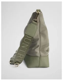 Country Road Soft Top Zip Crossbody Bag in Light Sage