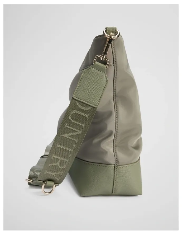 Country Road Soft Top Zip Crossbody Bag in Light Sage